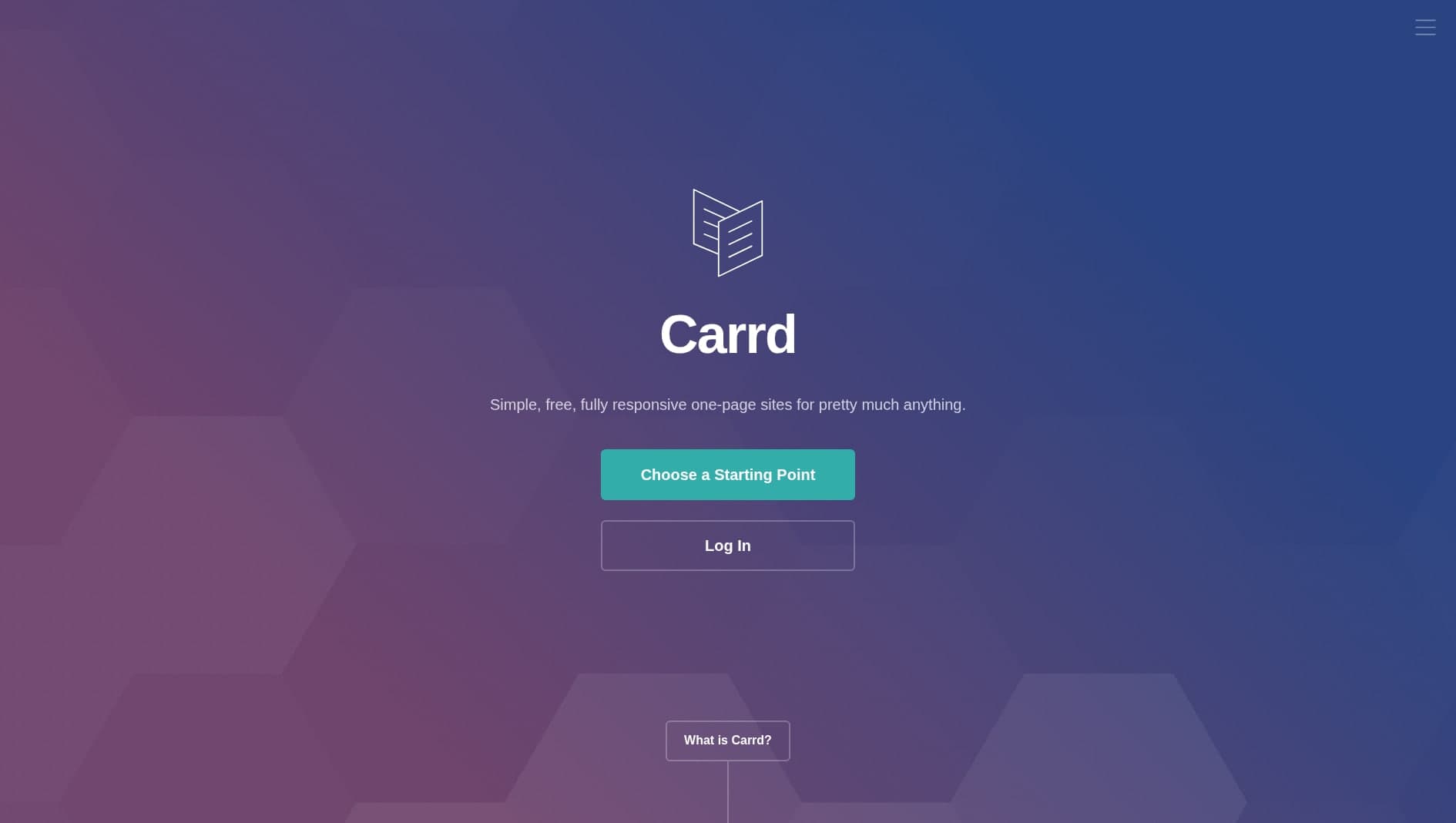 Carrd website screenshot