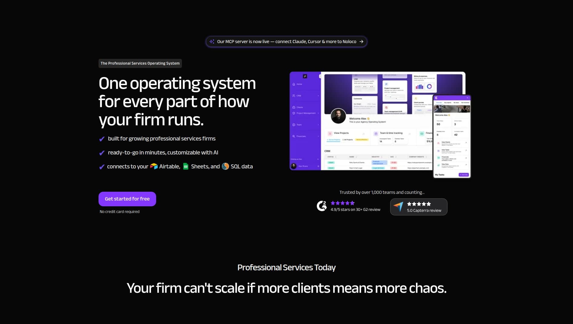 Noloco website screenshot