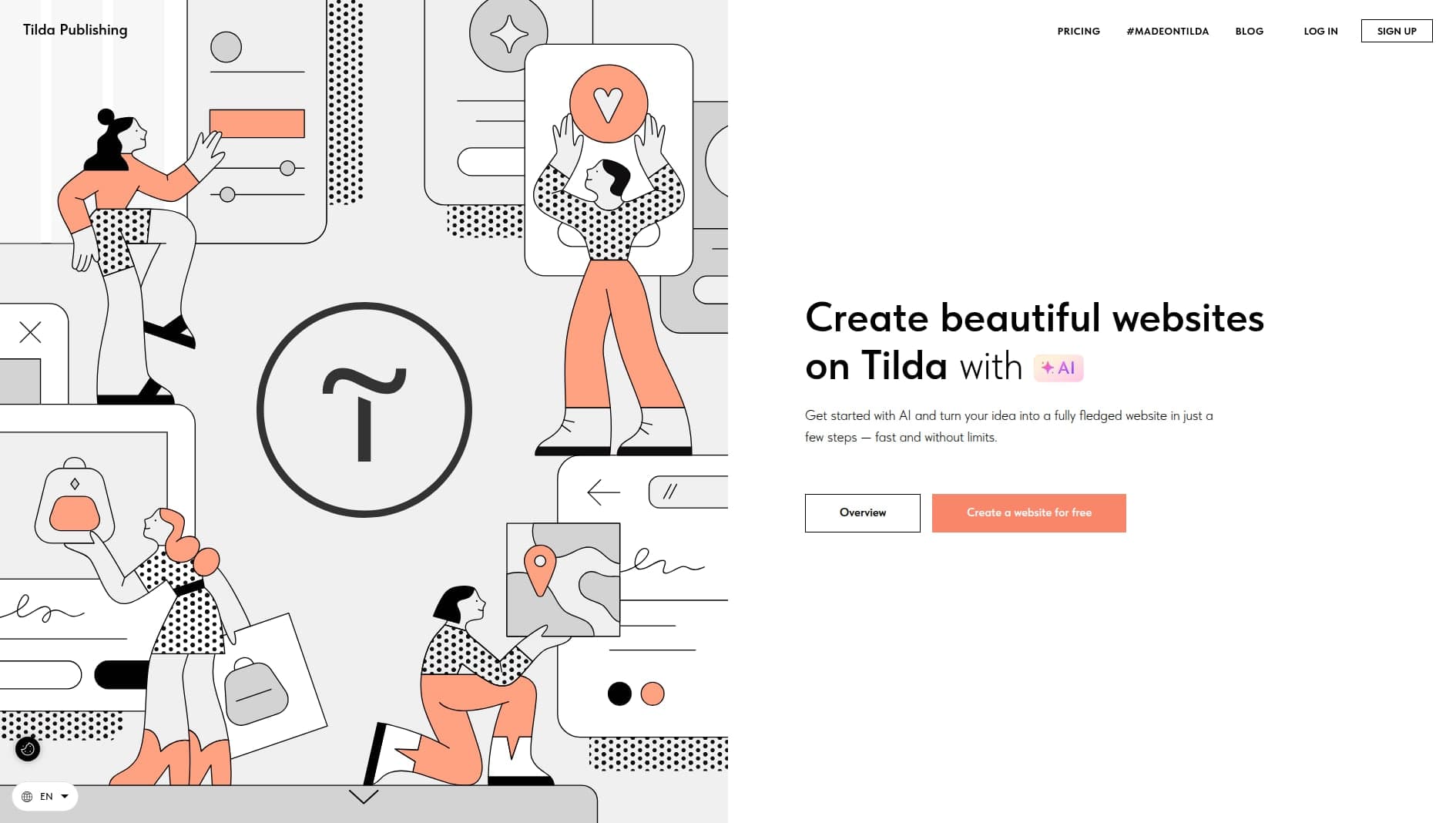 Tilda website screenshot